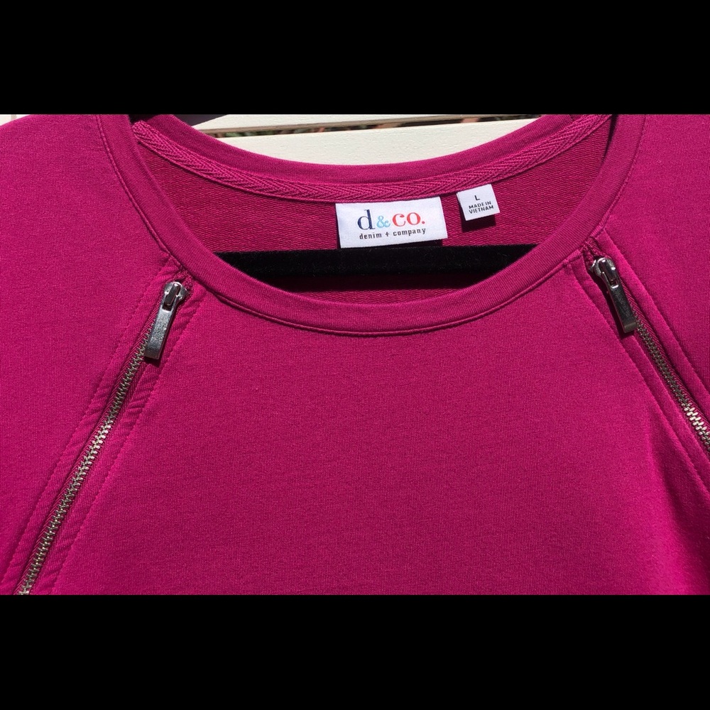 TOP DENIUM & CO SIZE L MAGENTA